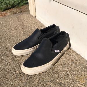 Black slip on vans